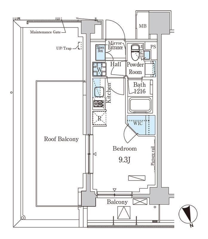 パークアクシス築地 1007