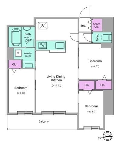 ドゥーエ日暮里Ⅲ 204