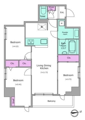 ドゥーエ日暮里Ⅲ 206