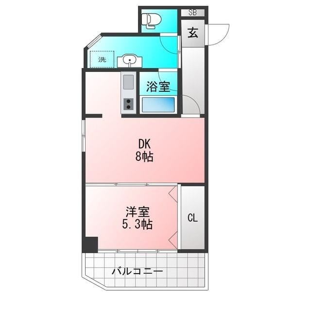 ストークハイム三田 405 間取り図