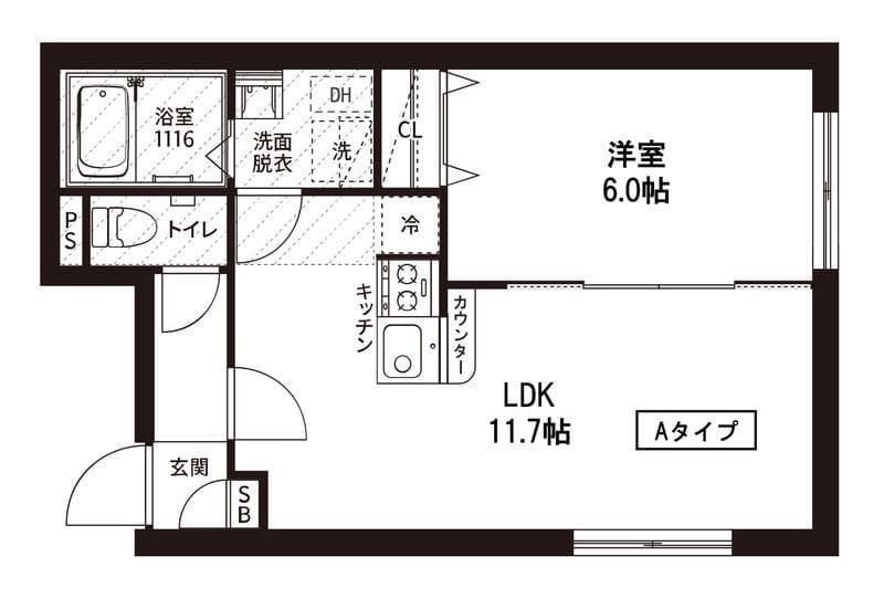 レピュア菊川駅前レジデンス 102 間取り図
