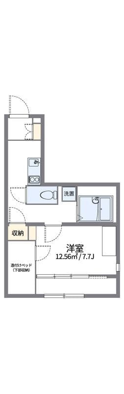レオパレスダンデライオン 201 間取り図