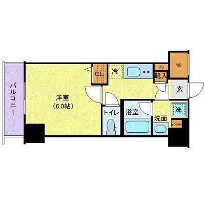 ラフィスタ大師前Ⅲ 1104 間取り図