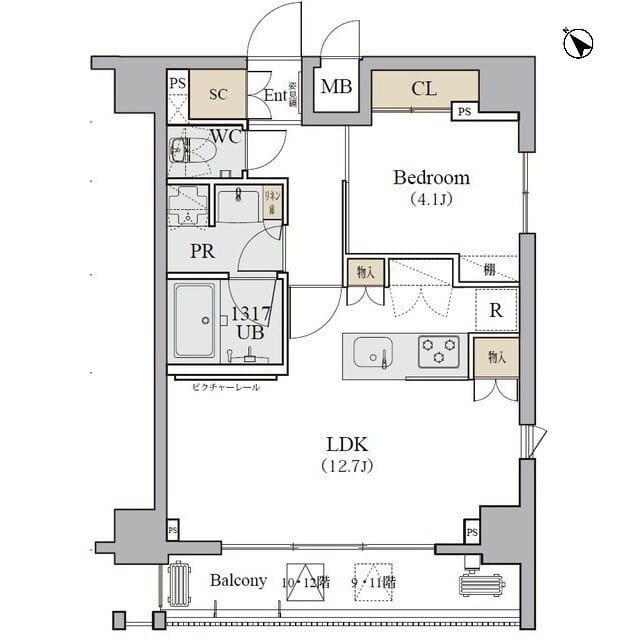 ディームス品川南 1203