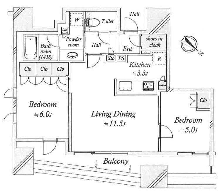 ローレルアイ恵比寿ピアース 1403