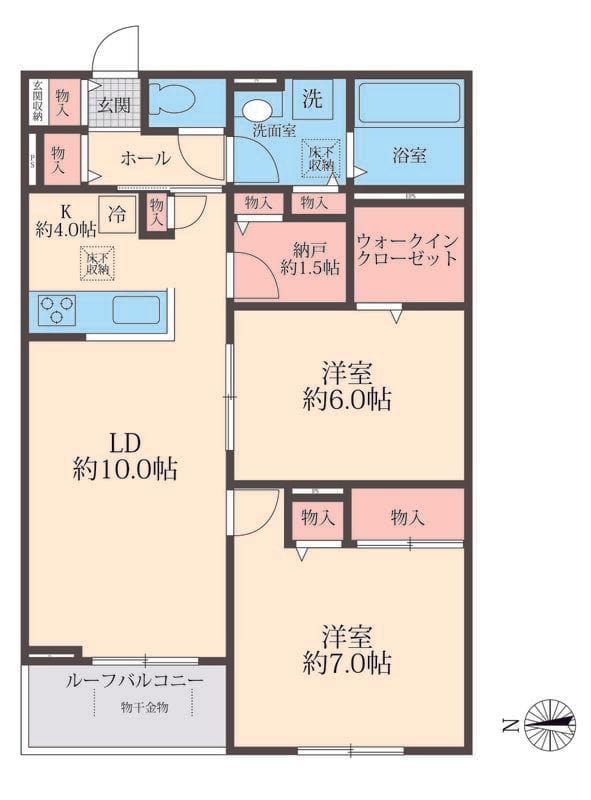 SOLANAⅡ 102 間取り図