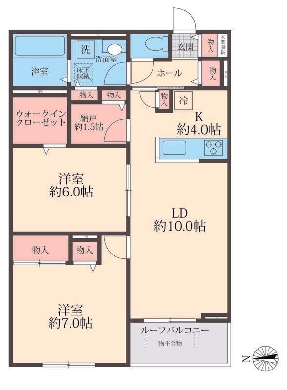 SOLANAⅡ 203 間取り図