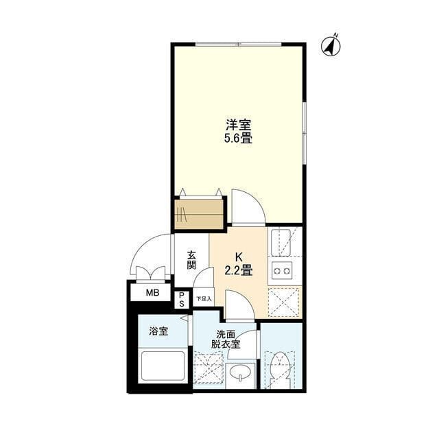 ウェルスクエアイズム都立大学 303 間取り図