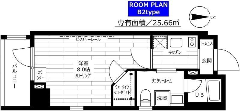 ステージファースト新宿原町 902 間取り図