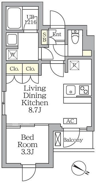 アジールコート三宿テラス 216