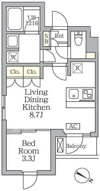 アジールコート三宿テラス 413