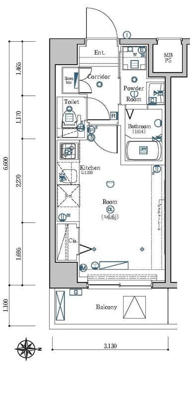 S-FORT川口並木 0610 間取り図