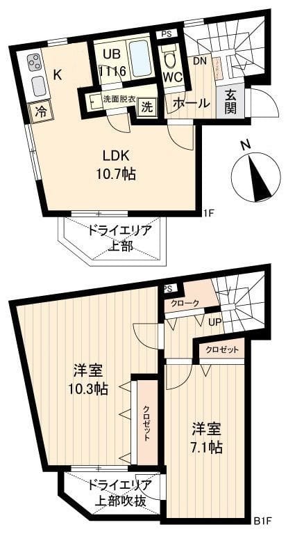 LiveFlat戸越 0101 間取り図