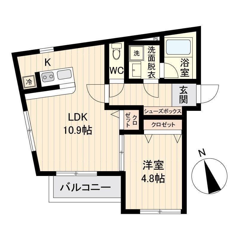 LiveFlat戸越 0401 間取り図