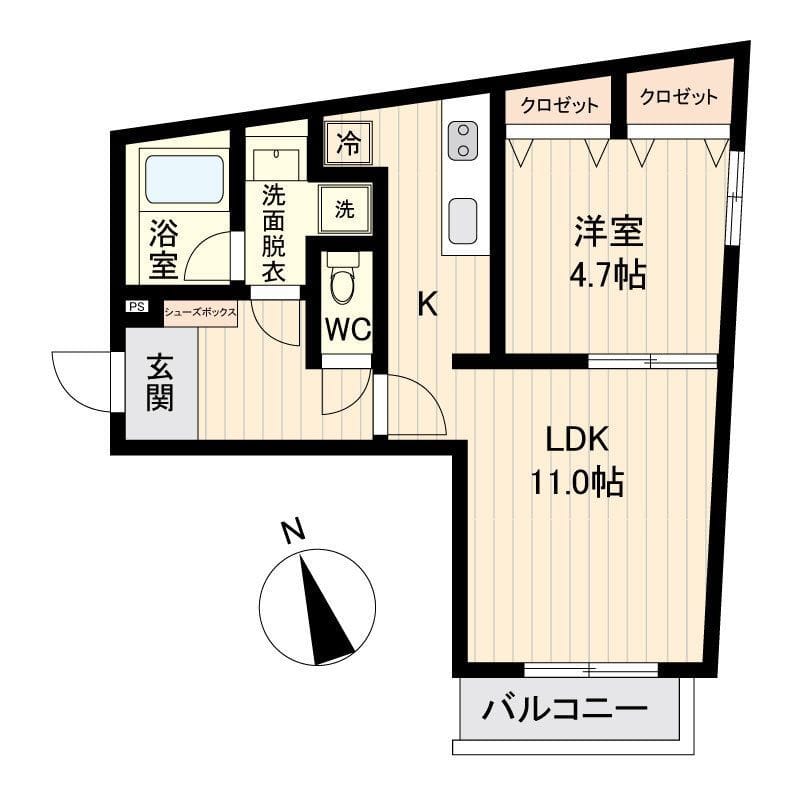 LiveFlat戸越 0403 間取り図
