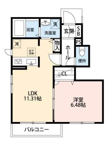 クレセール 102 間取り図
