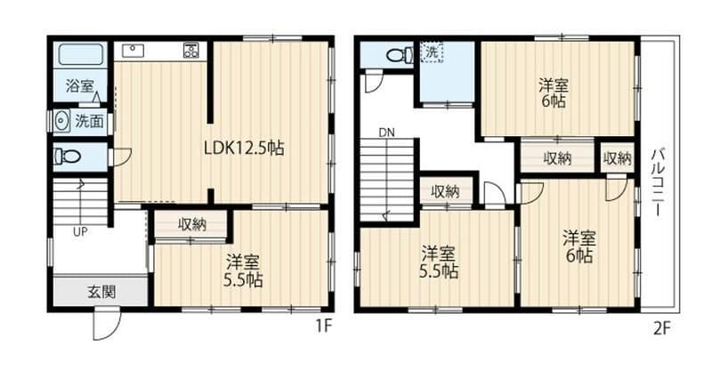 相模原市光が丘戸建 1 間取り図