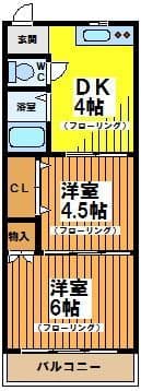 シルバーハイム 303 間取り図