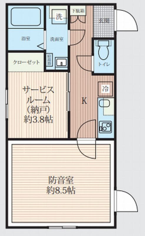 「防音マンション」スカイラシクラス田園調布 103 間取り図