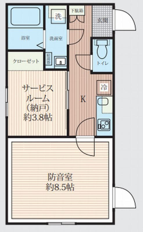 「防音マンション」スカイラシクラス田園調布 303 間取り図