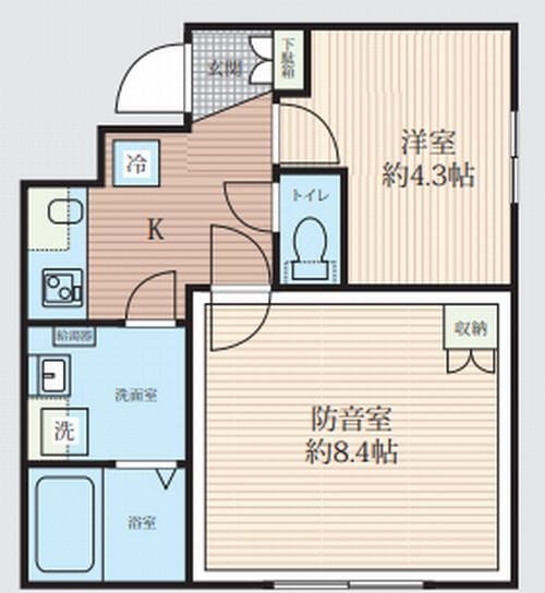 「防音マンション」スカイラシクラス田園調布 304 間取り図