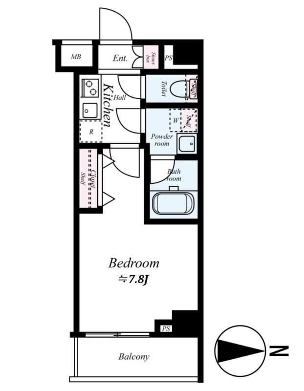 アレスグーテ北千住 501 間取り図