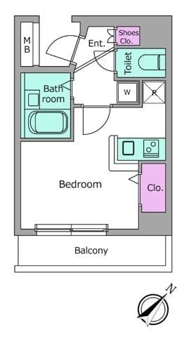 ビエラコート都立大学 703 間取り図