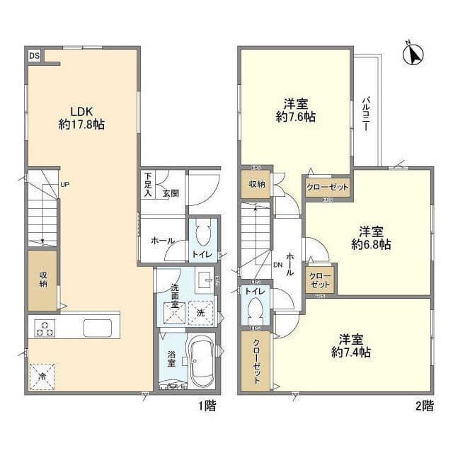 Kolet柏戸張#08 15.5万円/入力なし/なし 間取り図