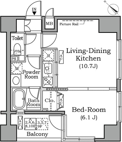 レジディア広尾南 901