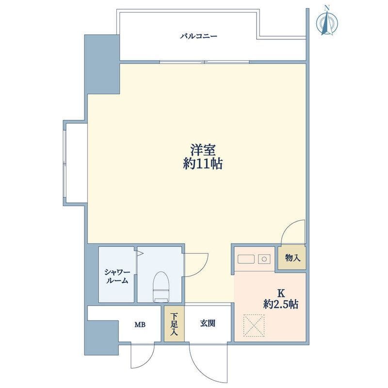 ストーク北新宿 401 間取り図