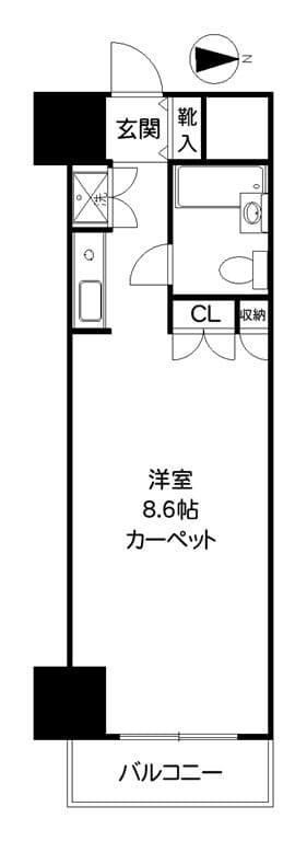 ストーク北新宿 808 間取り図