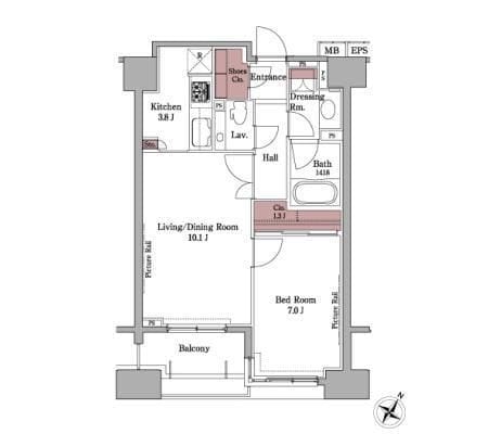 パークアクシス白金台 1004