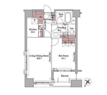 パークアクシス白金台 1107