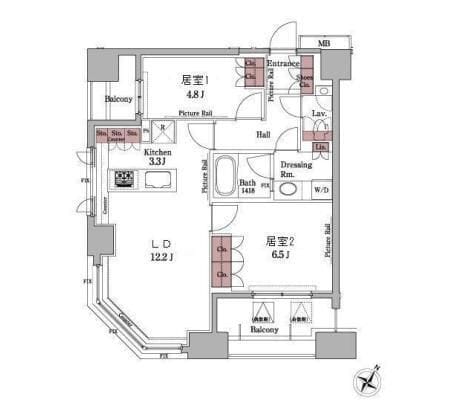 パークアクシス白金台 1202