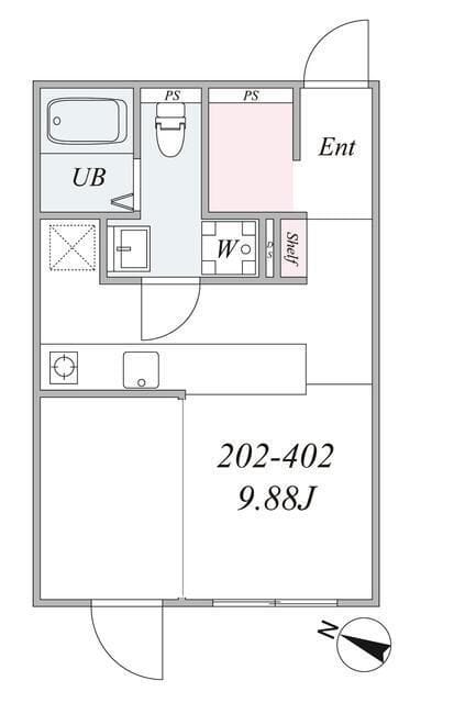 trias358 202 間取り図