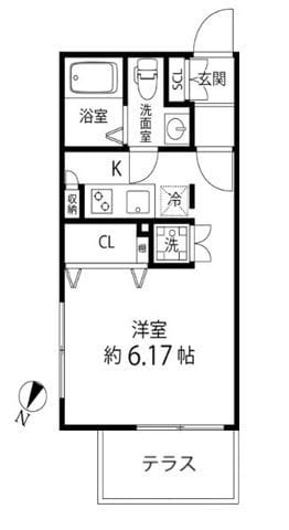 Branche大森山王 102 間取り図