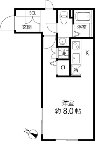 Branche大森山王 305 間取り図