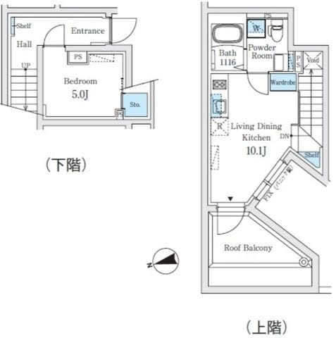 Fika代々木上原 101 間取り図