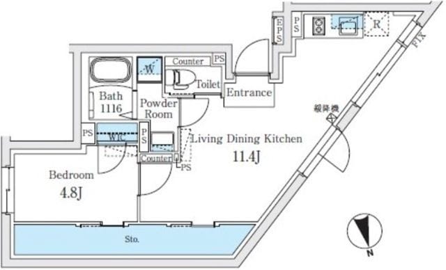 Fika代々木上原 506 間取り図