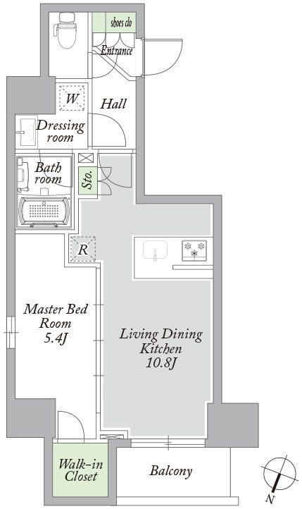 アーバンパーク西巣鴨WEST 1501 間取り図