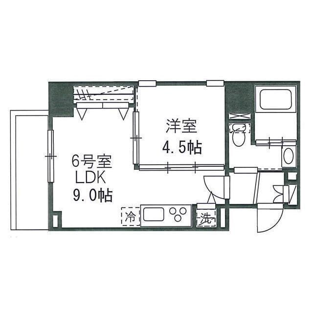 プレジール神宮前 0306 間取り図