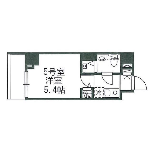 プレジール神宮前 B105 間取り図