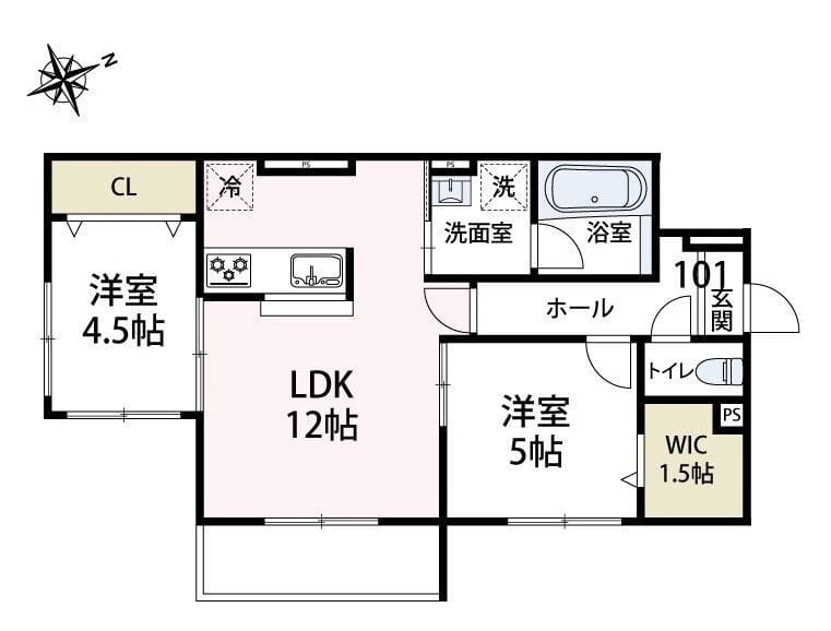 ルガロ ノイエス 101 間取り図