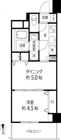 Duo Stage白金高輪 703 間取り図