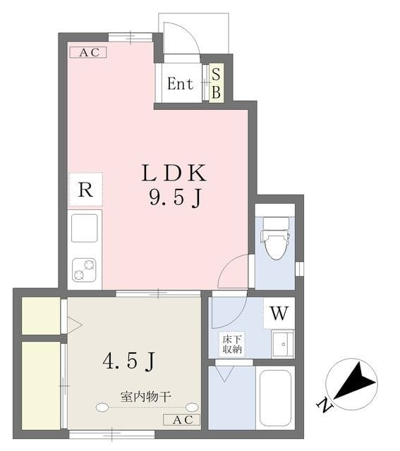 グリュック 101 間取り図