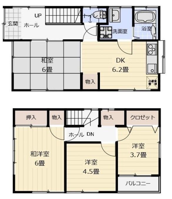 貸家 簑沢13-78 13万円/入力なし/入力なし 間取り図