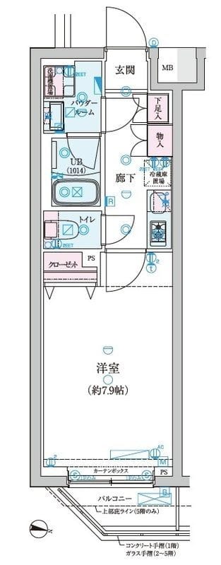 ジェノヴィア新中野スカイガーデン 201 間取り図