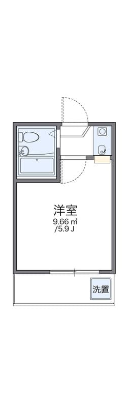 レオパレス八広 202 間取り図