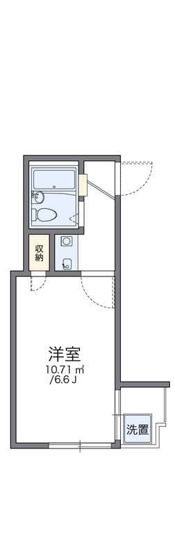 レオパレス八広 207 間取り図