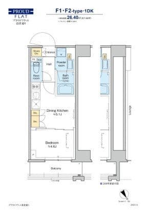 プラウドフラット清澄通り 1109 間取り図